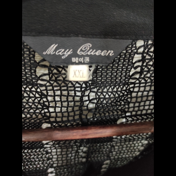 Black Crochet knit Shirt - Picture 6 of 11